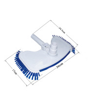 Tête d'aspiration de luxe pour nettoyage de piscine, tête d'aspiration flexible pour le fond, accessoires de nettoyage pour piscine