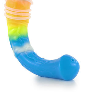 Luckyocy-vibromasseur cheval <span class=keywords><strong>Long</strong></span>, masseur éjaculant Animal, pénis puissant, lueur dans l'obscurité, fantaisie érotique, Plug - Product Image 3