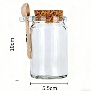 Usine En Gros Portable Pudding Bouteilles Transparent Miel Bouteilles En <span class=keywords><strong>Verre</strong></span> Résistant À La Chaleur Bouteilles De Yaourt Cuisine Assaisonnement Bocaux - Product Image 1