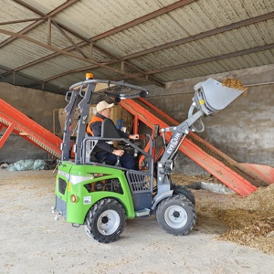 Everun 1t Pin bánh xe loader có khớp nối nhỏ gọn trang trại điện mini phía trước bánh xe điện loader - Product Image 1