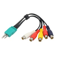 3.5mm mâle 2.5mm mâle adaptateur vidéo câble cordon 5RCA prises femelles compatibles pour BN39-01154 LED LCD PVC veste USB connecteur 4K