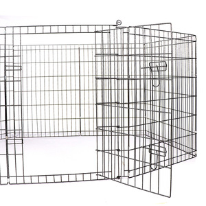 Enclos pour chien pliable et amovible en fer écologique et sûr, parc pour animaux de compagnie, clôture détachable pour chiens et petits animaux - Product Image 1