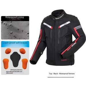 Équipement de protection anti-chute à haute élasticité pour motos combinaison de course quatre saisons rembourrée divertissement sportif respirant - Product Image 4