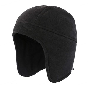 Mens Womens Warm Fleece Beanie Earflap Winter Hat Outdoor Winter Cap With Strings - Product Image 5