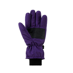 Guantes de snowboard y esquí con parche central en la palma, cierre de correa ajustable, puño elástico de punto, equipo para deportes de invierno al aire libre, venta al por mayor. - Product Image 4