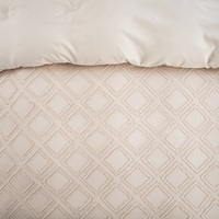 Ensemble de literie 3 pièces moderne en microfibre 100 % polyester, motif découpe papier, comprenant housse de couette et taies d'oreiller durables, pour toutes les saisons