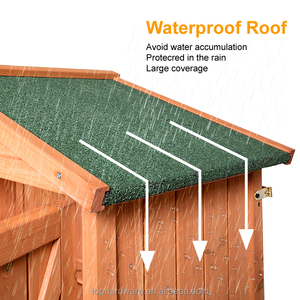 Armario de almacenamiento de <span class=keywords><strong>madera</strong></span> para exteriores, cobertizos de almacenamiento impermeables para patio trasero - Product Image 3