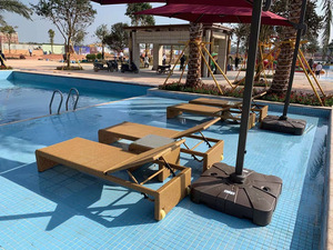 464 <span class=keywords><strong>Simple</strong></span> rotin moderne rembourré pliant couché banc public piscine hôtel loisirs inclinable <span class=keywords><strong>bain</strong></span> <span class=keywords><strong>de</strong></span> <span class=keywords><strong>soleil</strong></span> lit <span class=keywords><strong>de</strong></span> jour chaise longue - Product Image 3