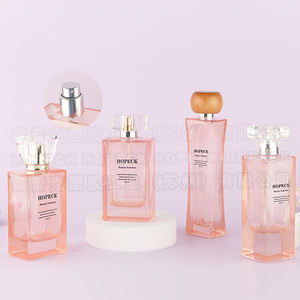 HOPECK Confezioni in Vetro <span class=keywords><strong>Rosa</strong></span> Chiaro per Profumeria con Pompe Spray, Incisione e Stampa a Caldo, Coperture Esterne Personalizzate di Lusso - Product Image 4