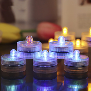 <b>Led</b> Waterproof Electronic Candle <b>Lights</b> Cylindrical Flameless For Parties Weddings <b>Bars</b> - Product Image 2
