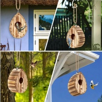 Nichoirs suspendus pour petits oiseaux, boîte à oiseaux en bois faite à la main