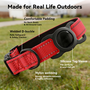 Localizador Inteligente Dual AirTag para Llaves, Compatible con <span class=keywords><strong>Apple</strong></span> Find My y Google Find Hub, Sin Cuota Mensual, Rastreo Mundial, con Collar y Funda de Silicona - Product Image 5