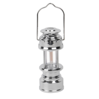 Lanterne LED d'extérieur vintage multi-mode à intensité variable en plastique, lampe de secours pour tente 70LM, rechargeable, base magnétique, commande tactile, indice de protection IP44
