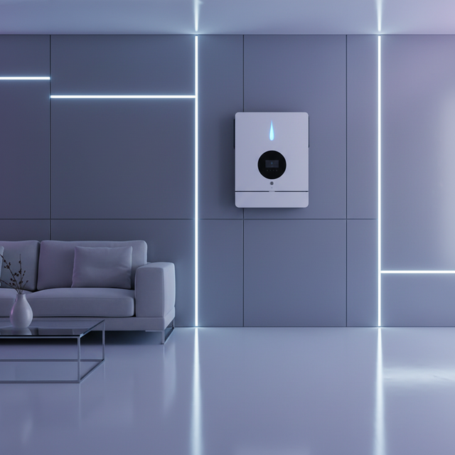 10.5kW MPPT Solar AC Inverter Pure Sine Wave Single Phase On-Grid Hybrid Home Energy Storage Backup 98% Efficiency Battery