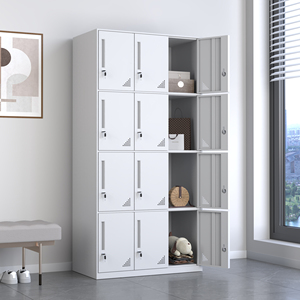 Tủ sắt có khóa, nhiều ngăn, dùng để đựng đồ cá nhân, văn phòng phẩm, nhà máy sản xuất. - Product Image 3