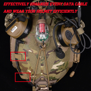 Câble d'équipement de casque tactique recueilli casque extérieur Vision nocturne gestion des câbles <span class=keywords><strong>Velcro</strong></span> pour gilet sac câble transporter <span class=keywords><strong>autocollant</strong></span> - Product Image 4