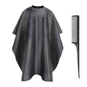 Capa de Peluquería con Logotipo Personalizado, Impermeable, Antiestática, Diseño Personalizado de Fábrica, Capa de Barbero para Corte de Cabello, Poliéster - Product Image 1