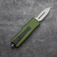 Couteau de poche tactique de survie et de camping en acier outil CNC D2 Glykon Premium et aluminium T6 de qualité aéronautique, personnalisable DIY OEM ODM