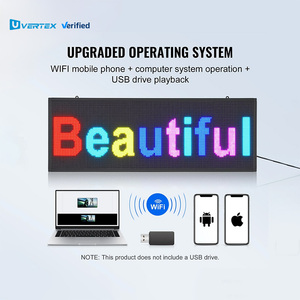 Affichage numérique LED à contrôle WiFi, logo, indice de protection IP65, extérieur, haute luminosité, animation de texte, P10, couleur pleine, 320 * 160 mm, vente chaude - Product Image 2