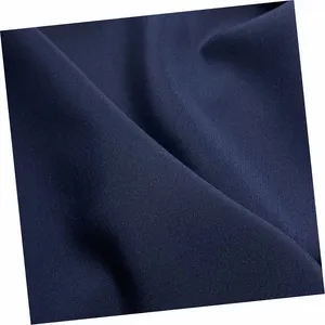 फैशन परिधानों के लिए प्रतिस्पर्धी उच्च गुणवत्ता वाला नि:शुल्क नमूना शुद्ध डाइंग रंग 100% सिल्क भारी क्रेप डी चाइन फैब्रिक