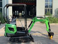 Prix Usine Terlion Mini Excavatrice Hydraulique sur Chenilles, Pompe Puissante, Moteur Koop 7KW, Garantie 1 An, Haute Efficacité 0.018m