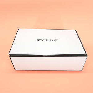 Boîte en carton ondulé à entièrement superposer, imprimée sur mesure, avec bande de déchirement <span class=keywords><strong>et</strong></span> double ruban adhésif pour l'emballage de vêtements, chaussures <span class=keywords><strong>et</strong></span> cosmétiques - Product Image 6