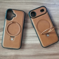 Étui de téléphone magnétique en cuir haut de gamme GSCASE pour iPhone 17 Pro Max et iPhone 15 Pro Max, en PU