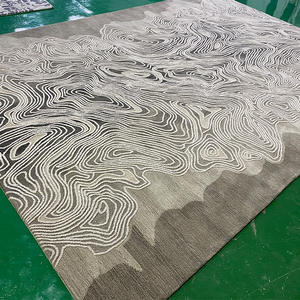 พรมขนสัตว์ทอมือแบบสั่งทำ รูปทรงสี่เหลี่ยมผืนผ้า ขนสัตว์ 81-90% เย็บมือ สำหรับใช้ในสำนักงาน โรงแรม และเชิงพาณิชย์ - Product Image 1