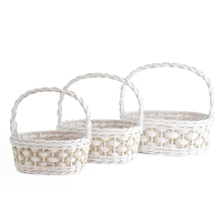 Panier de rangement en osier gain de place au design tendance, panier en saule naturel polyvalent