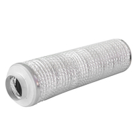 Silencieux en feuille d'aluminium flexible, longueur et diamètre personnalisés pour usage hospitalier et en salle de sport, vente directe d'usine