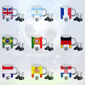 Tasse à café en céramique de football, souvenir sportif bon marché promotionnel - Product Image 4