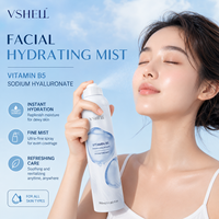 Brume Hydratante Visage 4D OEM Végane et Sans Cruauté Animale à l'Acide Hyaluronique et Vitamine B5, Anti-Âge, Anti-Rides, Luxe Fortifiant pour Peaux Grasses