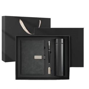 Persol Best-selling Modern Stainless Steel Ballpoint Pen Gift Set Business A5 Notebook Gift Box <b>USB</b> <b>Flash</b> <b>Drive</b> Embossed - Product Image 1