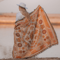 Jeté de canapé en tapisserie jacquard tissé à la main, style bohème, pour la décoration, fabriqué en Australie