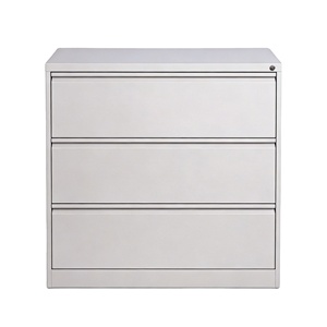<span class=keywords><strong>Meuble</strong></span> de <span class=keywords><strong>bureau</strong></span>, armoire de classement avec tiroirs, avec serrure, gris clair, armoire de classement verticale en métal, 2/3/4 tiroirs pour dossiers A4 - Product Image 3