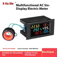 Nouveau compteur intelligent monophasé multi-fonction AC affichage numérique compteur d'énergie domestique ampèremètre compteur multifonction