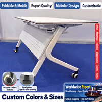 Support de table pliable moderne en acier avec roulettes pour bureau, maison, hôtel