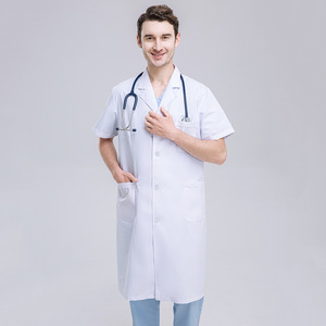 Unisex resistente all'acido bianco per bambini medico traspirante uniforme <span class=keywords><strong>camice</strong></span> da laboratorio personalizzato con Logo traspirante cura scrub Set per uomo e donna - Product Image 5