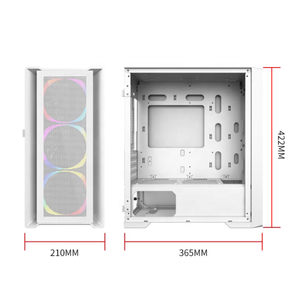 Top bán hàng bộ phận máy tính MicroATX Mini-ITX chơi game trường hợp máy tính quản lý cáp PC Trường hợp với cửa trượt trong suốt - Product Image 3