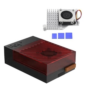 เคสวัสดุโพลีเอซีบีเอสสำหรับราสเบอร์รี่ปี่ <span class=keywords><strong>5</strong></span> รุ่น <span class=keywords><strong>B</strong></span> การออกแบบฝาครอบด้านบนแบบเลื่อนเข้ากันได้กับพัดลมระบายความร้อน PWM - Product Image 2