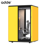 Cabine de bureau insonorisée pour réunions et travail, en aluminium, pour une personne, idéale comme cabine téléphonique insonorisée