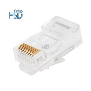 Cat6E haute performance non protégée du connecteur Cat6 de réseau en cristal du connecteur RJ45 Catégorie de produit - Product Image 1