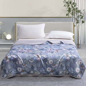 Manta Beyond Flannel de 180x200cm con diseño de jardín de Monet, transpirable, para cama de bebé de verano - Product Image 3