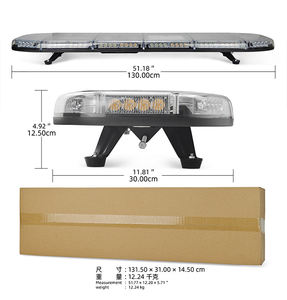 Luz Estroboscópica de Advertencia de 51 Pulgadas (130 cm) de Largo, Nueva, en Rojo, Azul, Blanco, Verde y Ámbar, para Techo de Automóvil o Camión - Product Image 6