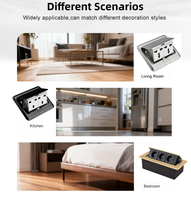 Multiprise 4 voies avec interrupteur individuel 16A USB A 2 Type C Câble 5CM KR/GER