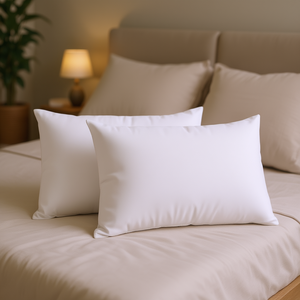 Oreillers Carla Depot Primor, lot de 2, standard, en microfibre, moyens, avec fermeture éclair, hypoallergéniques, anti-acariens - Product Image 2