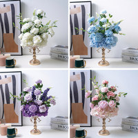 Fleurs artificielles pour centre de table, décoration de mariage, vente en gros, conception personnalisée, décoration d'événements, fournisseur d'usine, commande en gros