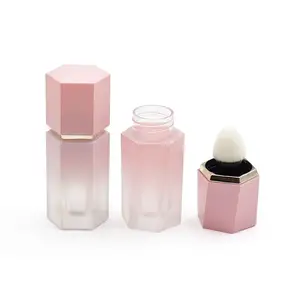 Pink Gradient Hexagon Liquid Blush tube Contouring Highlighter Concealer Empty bottle Lip Gloss tube cosmetic package material