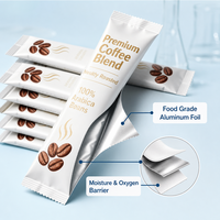 Sachets personnalisés en aluminium pour café en poudre, thé au lait, sucre – Mini-pochettes en bande de qualité alimentaire