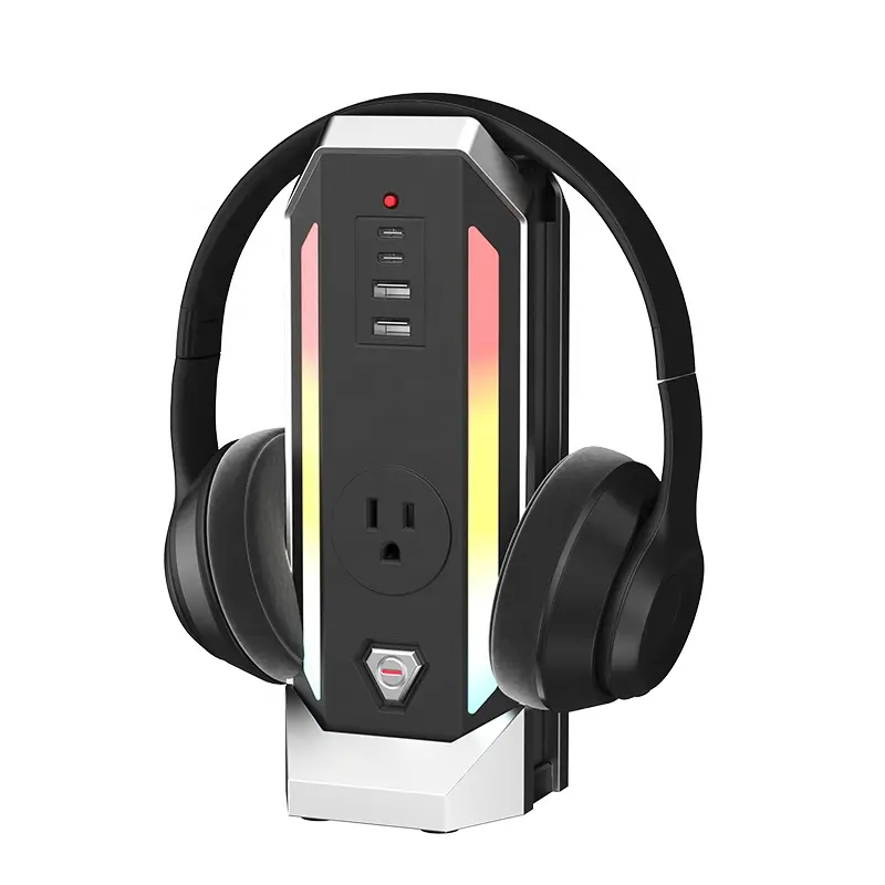 עיצוב חדש בארה""ב שקעים להגנה מרובת דליפות 4 יציאות USB רצועת חשמל למשחקי מגדל עם כבל מאריך 1.4 מטר לבית